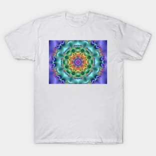 Pastel Flower Kaleidoscope T-Shirt